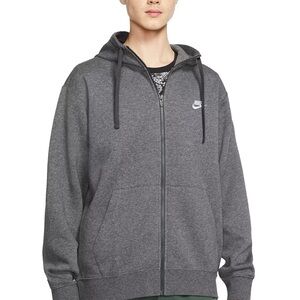 Gray Nike sweater zipper up